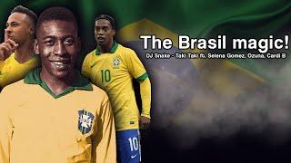 The Brazilian Ginga style - Garrincha Neymar Pele Ronaldinho Robinho best skills HD