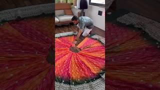 Lehenga Making Process  Make lehenga from Garment  Pink orange Designer Lehenga choli #lehengas