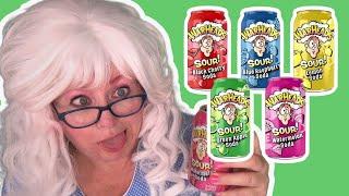 WARHEADS SOUR Sodas Funny Taste Test Granny McDonalds Freak Out