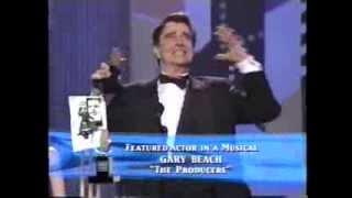 Gary Beach wins 2001 Tony Award for Best Featured Actor in a Musical