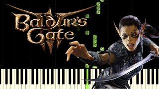 Baldurs Gate 3 - Main Theme - Synthesia Piano Tutorial