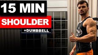 15 min Perfect Home Shoulder Workout Dumbbell  Get Boulder Shoulders  velikaans