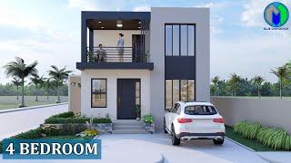 Small House Design with 4 Bedrooms