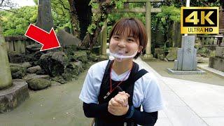 A cute Japanese girl Hina-chan guided me around Asakusa by rickshaw  Rickshaw in Asakusa Tokyo