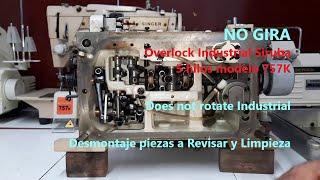 No Gira Overlock Industrial Siruba 757K Does not rotate Industrial