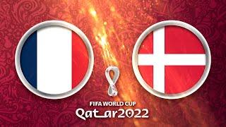 Frankreich - Dänemark  FIFA World Cup Qatar 2022 Fussball-WM 4K