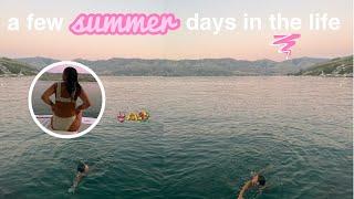 a few summer days in my life *waterslides dinner boating etc*