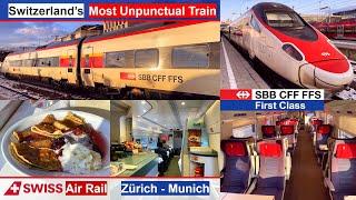 Switzerland’s Most Unpunctual Train “Astoro” EuroCity Express Zürich - Munich in First Class