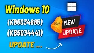 Fix Update KB5034685  KB5034441 Not Installing Or Pending Process In Windows 10 By KING SOFTWARE