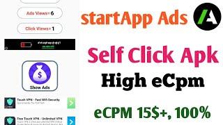 startApp ads self click app free  startapp.io self click app  startApp ads earning proof 2024