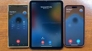 Samsung S23 Ultra vs iPhone 14 Pro Max Zangi App Outgoing Calls to iPad Mini 6. Whos First?