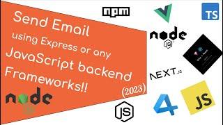 Send Email using Node and Express in 15 minutes 2023  Backend  Gmail  Express  ASMR