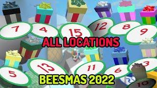 All Present Locations In Bee Swarm Simulator Beesmas 2022