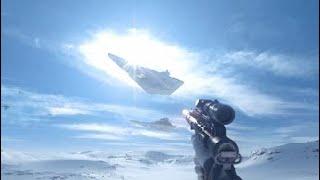 Star Wars Hoth ion cannon destroyed by Star Destroyer