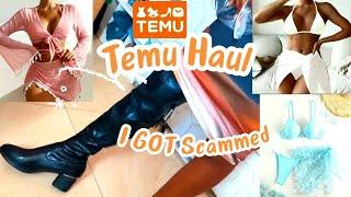 Temu Shoes and Bikini Haul I got Scammed  Disappointed