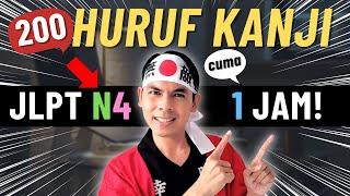 200 HURUF KANJI JLPT N4 - FULL LENGKAP 1 JAM  BAHASA JEPANG DASAR