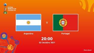 Argentina v Portugal  Copa do Mundo FIFA de Futsal de 2021  Partida completa