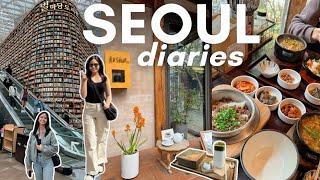 Spring in Seoul Vlog    Cafe Hopping Eating Pamper Experience & Shopping