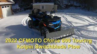 CFMOTO CForce 600 Touring Plowing Fresh Snow