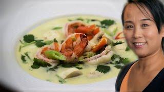 Thai Coconut Shrimp Soup Chinese Style Cooking Recipe