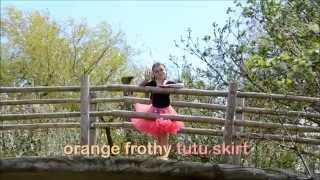 Travis Designs Frothy Orange Cerise Tutu Childrens Costume