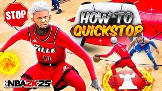 THE BEST DRIBBLE ANIMATIONS + QUICKSTOP TUTORIAL IN NBA2K25 WHANDCAM FASTEST WAYS TO PEAK in 2K25