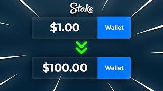 I TURNED $1 TO $100 ON STAKE