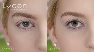 Lycocil Eyelash Tinting Before + After  LYCON Cosmetics
