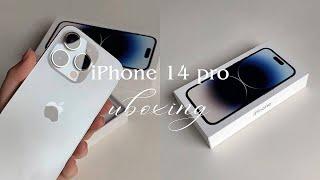 iPhone 14 Pro silver aesthetic unboxing  vs iPhone 11comparison