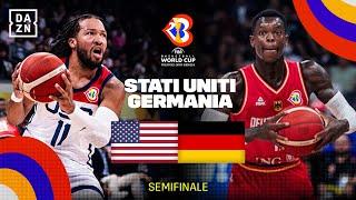 USA-Germania 111-113 tedeschi in finale con la Serbia MONDIALE RIBALTATO  DAZN Highlights