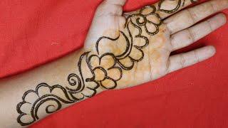 Very simple front hand mehndi design  arabic mehndi design  stylish mehndi design  mehndi design