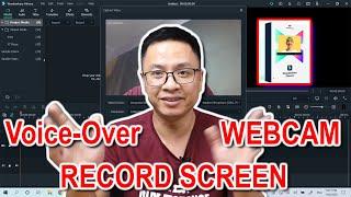 Record Screen Webcam and Voice-Over Using Filmora X