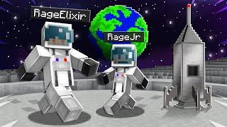 We Went to The MOON in Minecraft