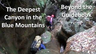 OzCanyons - The Deepest Canyon in the Blue Mountains