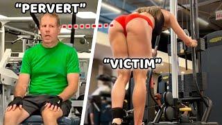 Half-naked gym girl shames man for staring ‍️