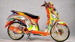 Motor Trend Modifikasi  Video Modifikasi Motor Honda Scoopy Airbrush Terbaru