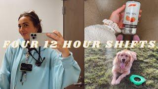 FOUR 12 HOUR SHIFTS IN A ROW registered nurse in the emergency department being honest vlog