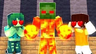 Monster School  Fire Baby Zombie Became Hero - Minecraft Animation