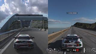 Gran Turismo 6 vs 7 - Grand Valley Speedway vs Highway 1 Direct Comparison  Side by Side