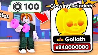 Starting Over as NOOB But I Only Have 100 Robux in Arm Wrestling Simulator Roblox
