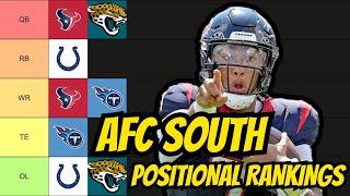 AFC South Positional Rankings 4 Franchise QBs in the Divison??
