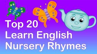 TOP 20 *LEARN ENGLISH* NURSERY RHYMES  Compilation  Nursery Rhymes TV  English Songs For Kids