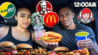 We Tried EVERY Drive Thru After Dark *Bad Idea*