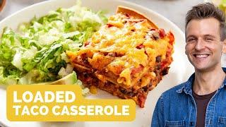 Loaded Taco Squares Casserole  The perfect recipe to load up on your favorite toppings