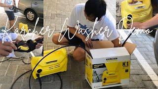 HOW TO ASSEMBLE KARCHER  K1 HORIZONTAL HIGH PRESSURE WASHER   KARCHER  K1 HIGH PRESSURE WATER  DEMO