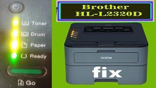 Brother HL-2023D All light Flahing Error  Self-Diagnostic 100% fixed