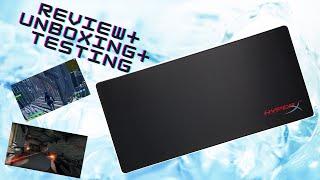 Hyperx Fury S Pro XL Mousepad Review+Unboxing+Testing.