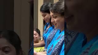 Vijayalakshmi hot hip in blue saree _ Vertical edit.