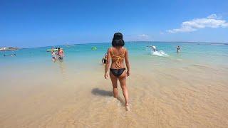 Swimming in Porthmeor Beach of St. Ives