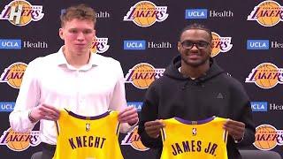 Lakers Introduce Bronny James & Dalton Knecht - FULL Interview  2024 NBA Draft
